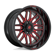 Charger l'image dans la galerie, D66322208447 - Fuel Off-Road D663 Ignite 22X12 6X139.7 -43 mm Gloss Black Red Tinted Clear - Fuel Off-Road Wheels Canada