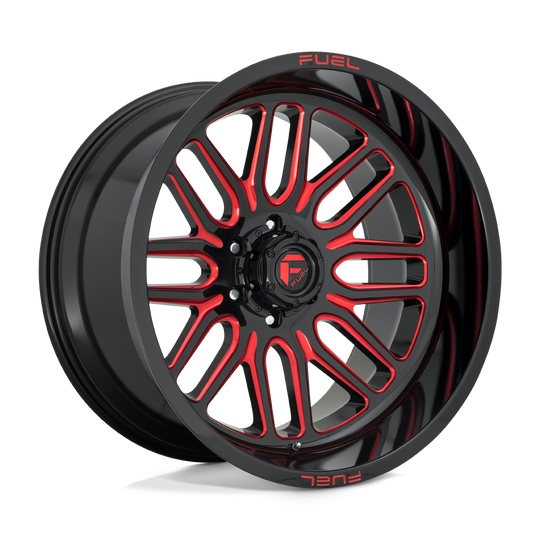 D66322208447 - Fuel Off-Road D663 Ignite 22X12 6X139.7 -43 mm Gloss Black Red Tinted Clear - Fuel Off-Road Wheels Canada