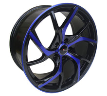 Load image into Gallery viewer, Ikon Alloy IK110 19X8.5 5X114.3 35mm Gloss Black Candy Blue Face
