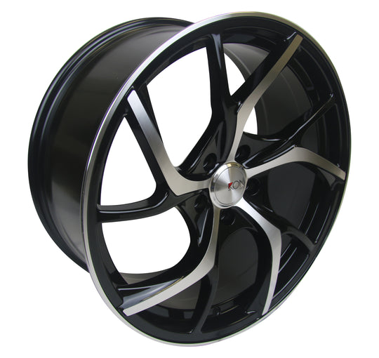 Ikon Alloy IK110 20X8.5 5X112 35mm Gloss Black Machined Face