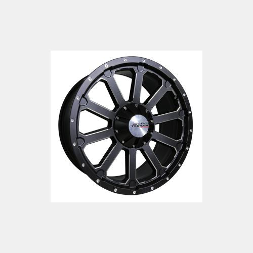 Ikon Alloy IKT01 20X9 6X135 20mm Satin Black Milled Sides