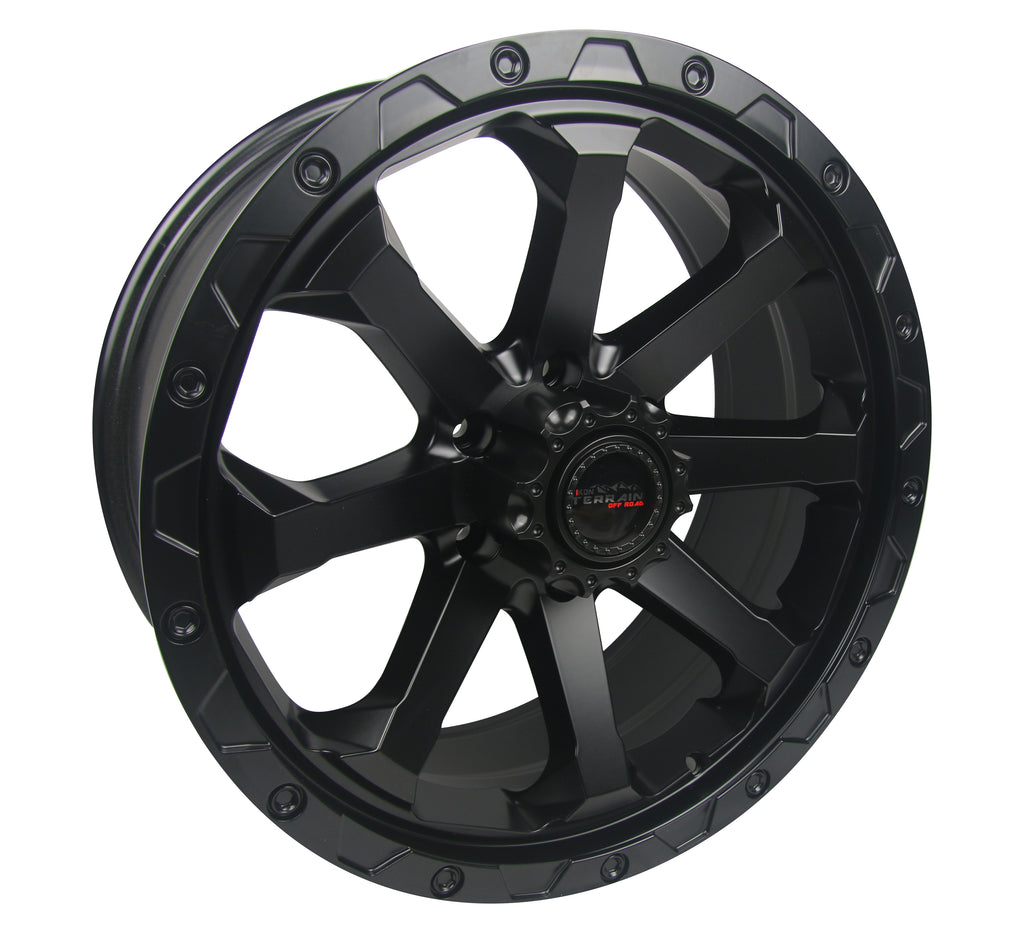 IKT04-A - Ikon Alloy IKT04 17X9.0 6X135 20mm Satin Black - Ikon Alloy Wheels Canada