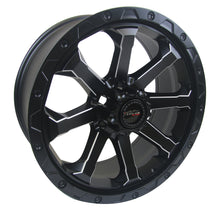Load image into Gallery viewer, IKT04-R - Ikon Alloy IKT04 20X9 6X139.7 0mm Satin Black Milled Sides - Ikon Alloy Wheels Canada