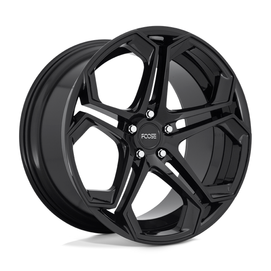 F169209090+18 - Foose F169 Impala 20X9 5X115  18mm Gloss Black - Foose Wheels Canada