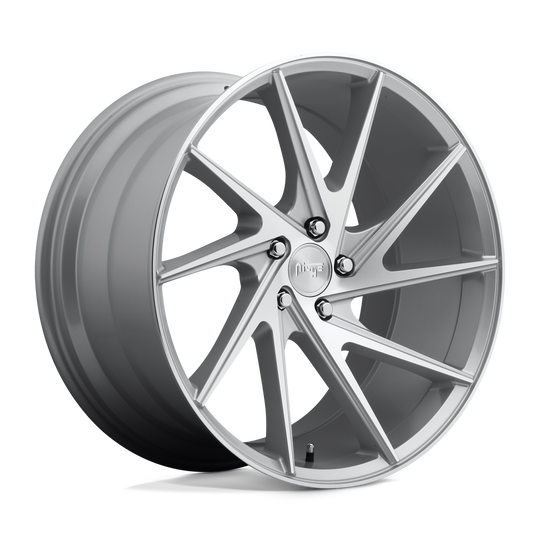 M162200521+35 - Niche M162 Invert 20X10.5 5X120  35mm Gloss Silver Machined - Niche Wheels Canada
