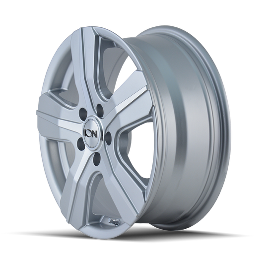 101-6741S - ION Alloy 101 16X7 5X160 55mm Silver And Machined Face - Ion Alloy Wheels Canada