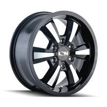 Load image into Gallery viewer, 103-6630B - ION Alloy 103 16X6.5 6X130 45mm Black And Machined - Ion Alloy Wheels Canada