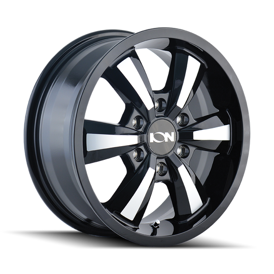 103-6630B - ION Alloy 103 16X6.5 6X130 45mm Black And Machined - Ion Alloy Wheels Canada