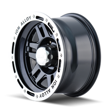 Load image into Gallery viewer, 133-5873B - ION Alloy 133 15X8 5X127 -27mm Black And Machined - Ion Alloy Wheels Canada