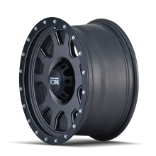 Load image into Gallery viewer, 135-5865MG - ION Alloy 135 15X8 5X114.3 -20mm Matte Gunmetal With Black Beadlock - Ion Alloy Wheels Canada