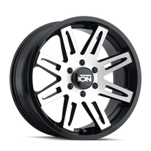Load image into Gallery viewer, 142-2985B - ION Alloy 142 20X9 5X139.7 0mm Black And Machined - Ion Alloy Wheels Canada