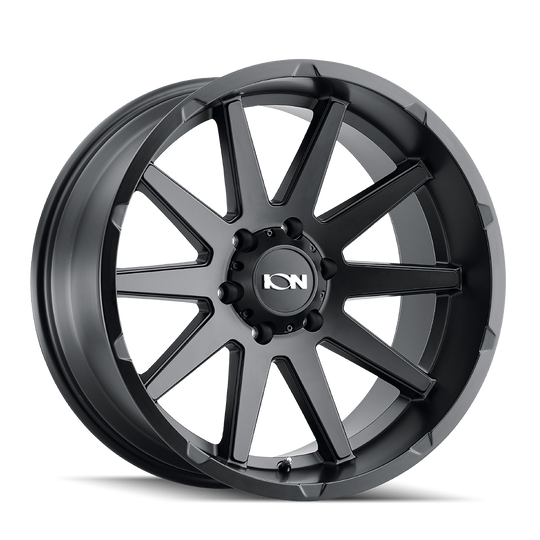 143-7936MB - ION Alloy 143 17X9 6X135 -12mm Matte Black - Ion Alloy Wheels Canada