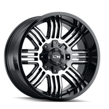 Load image into Gallery viewer, 144-2152B - ION Alloy 144 20X10 5X127 / 5X139.7 -19mm Black And Machined - ION Alloy Wheels Canada