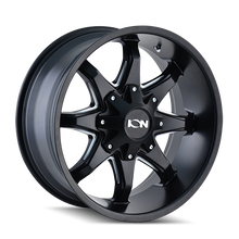 Charger l'image dans la galerie, 181-7937B18 - ION Alloy 181 17X9 6X135 / 6X139.7 18mm Satin Black - ION Alloy Wheels Canada