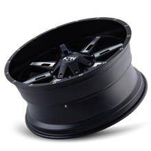 Load image into Gallery viewer, 184-7956M18 - ION Alloy 184 17X9 5X114.3 / 5X127 18mm Satin Black With Milled Spokes - ION Alloy Wheels Canada