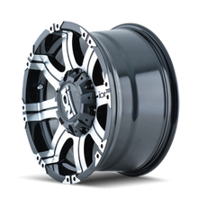 Load image into Gallery viewer, 187-6876B - ION Alloy 187 16X8 8X165.1 / 8X170 10mm Black And Machined - ION Alloy Wheels Canada