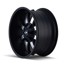 Load image into Gallery viewer, 189-8976B12 - ION Alloy 189 18X9 8X170 / 8X165.1 -12mm Satin Black And Machined Face - ION Alloy Wheels Canada