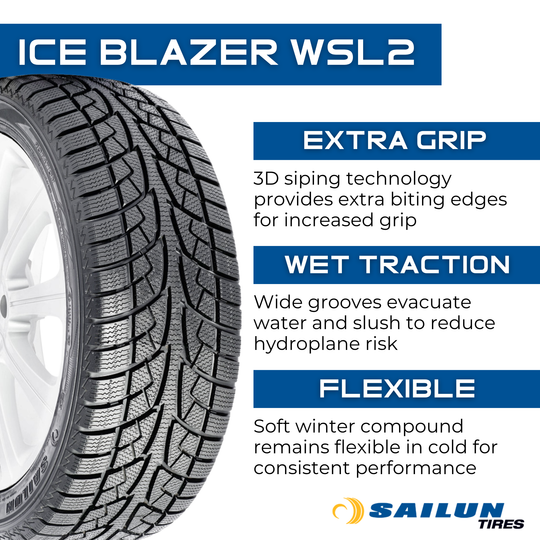S2001259 185/60R15 Sailun Ice Blazer WSL2 88T Sailun Tires Canada