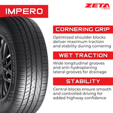 Load image into Gallery viewer, ZT2255519MP 225/55R19 Zeta Impero 99V Zeta Tires Canada