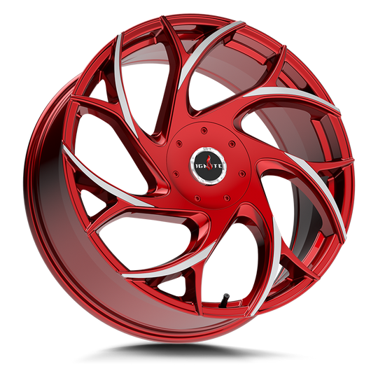 G0208550135RMLT - Ignite Inferno 20X8.5 5X114.3 / 5X120.65 35mm Red - Ignite Wheels Canada