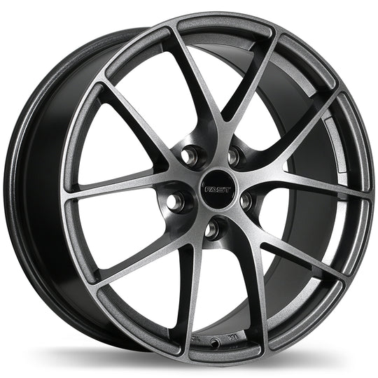 F219U-1880-65TN+45F671 - Fast Wheels Innovation 18X8 5X114.3 45mm Titanium - Fast Wheels Wheels Canada