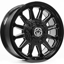 Load image into Gallery viewer, A781201063645 - Anthem Intimidator 20X10 6X135 / 6X139.7 -24mm Gloss Black With Milled Edges - Anthem Wheels Canada