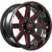 Load image into Gallery viewer, GT Offroad Invasion 20X10 6X135 ET -18mm Gloss Black Milled Red
