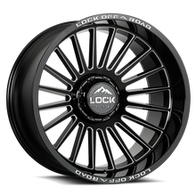 Load image into Gallery viewer, INVASION-2987GBM - Lock Extreme Invasion 20X9 8X170 ET 1mm Gloss Black Milling - Lock Extreme Wheels Canada