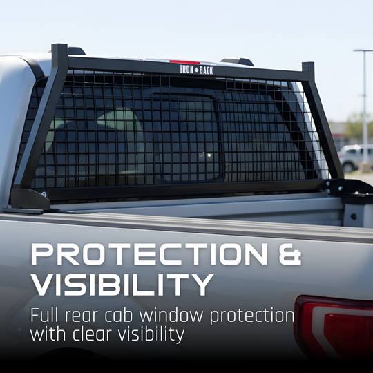 WMF10010 Westcan Iron Back Fleetpro Steel Cab Guard Safety Headache Rack For 20-26 Silverado/Sierra HD Westcan Canada
