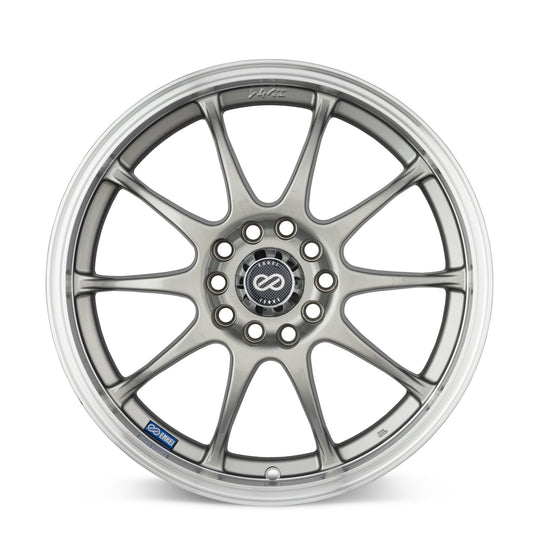 409-670-26SP - Enkei J10 16X7 5X112 / 5X114.3 38mm Silver With Machined Lip - Enkei Wheels Canada