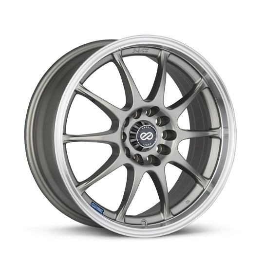 409-770-12SP - Enkei J10 17X7 5X100 / 5X114.3 38mm Silver With Machined Lip - Enkei Wheels Canada