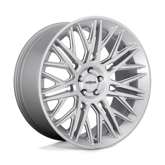 R162220021+30 - Rotiform R162 JDR 22X10 5X120  30mm Matte Silver - Rotiform Wheels Canada
