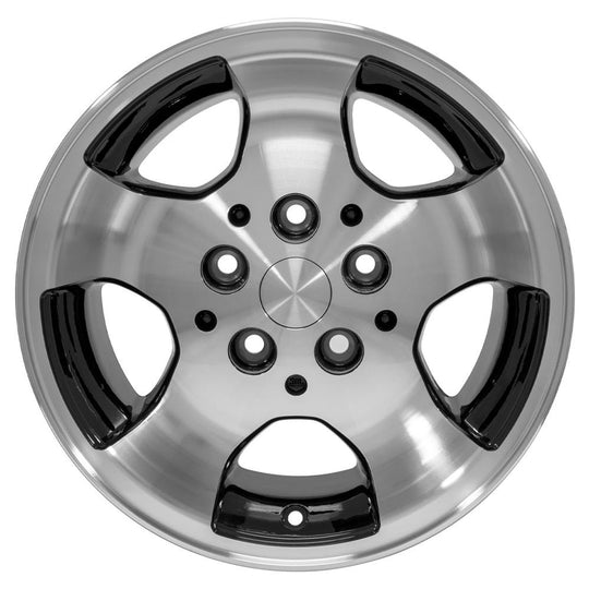 JP08-15080-5450-25MB - OE Wheels Replica JP08 15X8 5X114.3 ET25.4mm Black Machined - OE Wheels Wheels Canada