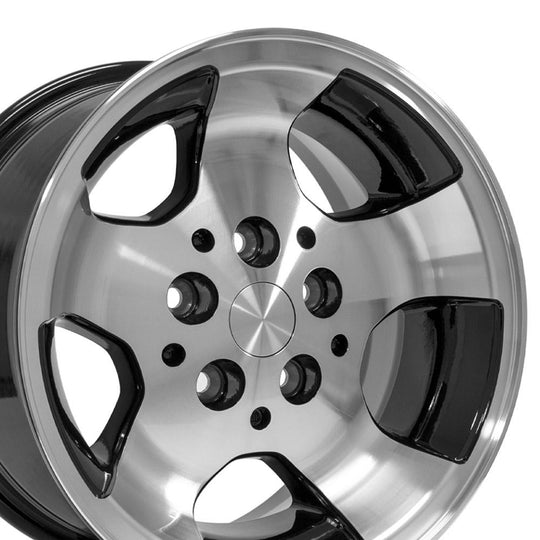 JP08-15080-5450-25MB - OE Wheels Replica JP08 15X8 5X114.3 ET25.4mm Black Machined - OE Wheels Wheels Canada