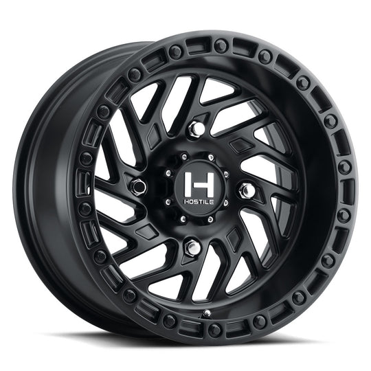 H116-1510415654A - Hostile UTV Jigsaw 15X10 4X156 0mm Asphalt Wheel - Hostile UTV Wheels Canada