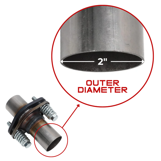 K1023 2" OD Stainless Exhaust Spherical Joint Repair Flange Kit Tectonic Automotive Accessories