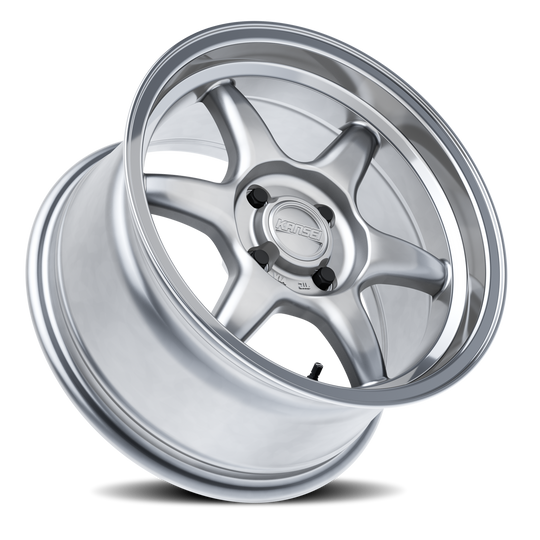 K11H-157014-00 - Kansei Tandem K11H 15X7 4X114.3 0mm Machined Lip Hyper Silver - Kansei Wheels Canada