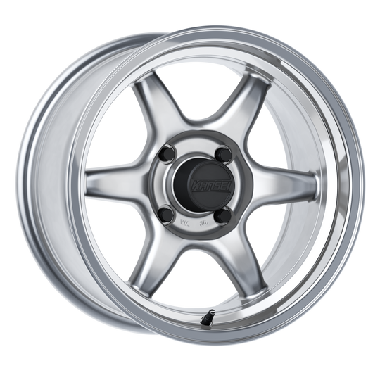 K11H-157010+25 - Kansei Tandem K11H 15X7 4X100 25mm Hyper Silver - Kansei Wheels Canada