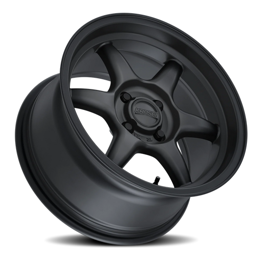 K11SB-158010-00 - Kansei Tandem K11SB 15X8 4X100 0mm Satin Black - Kansei Wheels Canada