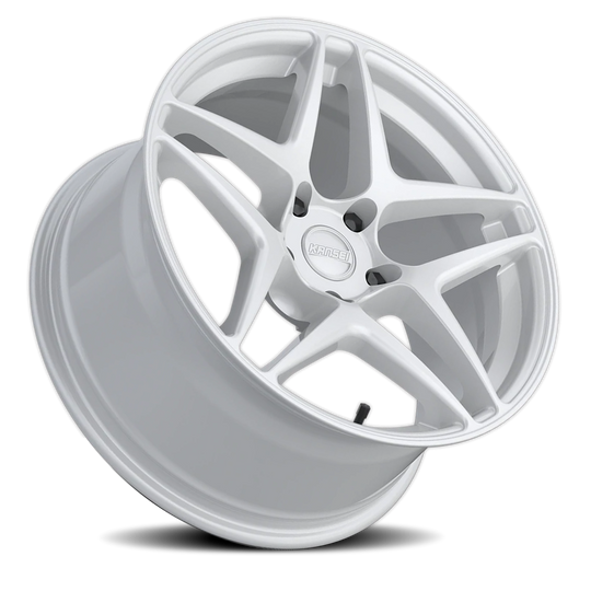K15W-199518+22 - Kansei Astro K15W 19X9.5 5X120 22mm Gloss White - Kansei Wheels Canada