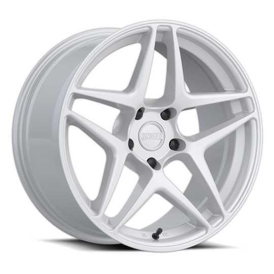K15W-188523+35 - Kansei Astro K15W 18X8.5 5X108 35mm Gloss White - Kansei Wheels Canada