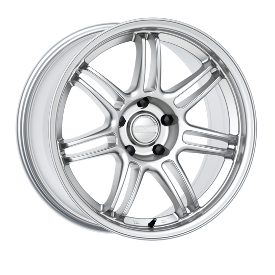 K17H-181512+22 - Kansei Seven K17H 18X10.5 5X114.3 22mm Hyper Silver - Kansei Wheels Canada