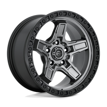 Charger l'image dans la galerie, D69817907545 - Fuel Off-Road D698 Kicker 17X9 5X127 -12 mm Matte Gun Metal Black Bead Ring - Fuel Off-Road Wheels Canada