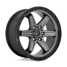 Load image into Gallery viewer, D69820908757 - Fuel Off-Road D698 Kicker 20X9 6X114.3 20mm Matte Gun Metal Black Bead Ring - Fuel Off-Road Wheels Canada