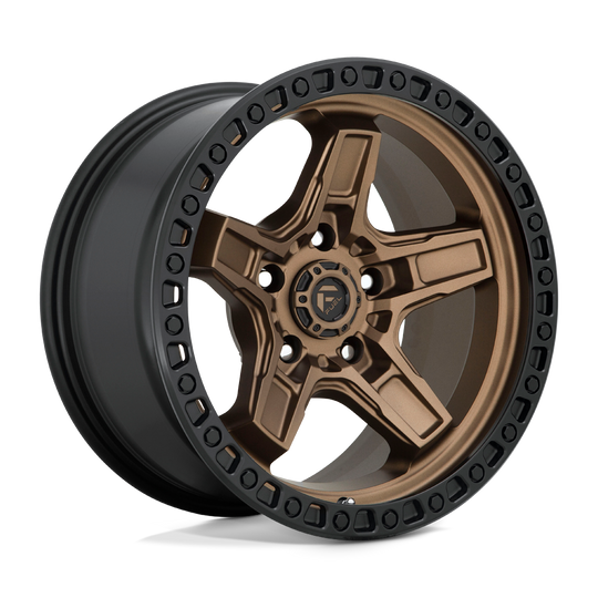 D69917907545 - Fuel Off-Road D699 Kicker 17X9 5X127 -12 mm Matte Bronze Black Bead Ring - Fuel Off-Road Wheels Canada