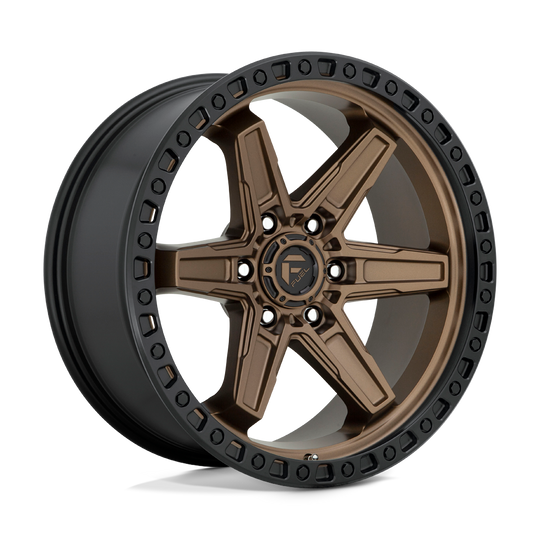 D69920908450 - Fuel Off-Road D699 Kicker 20X9 6X139.7 1mm Matte Bronze Black Bead Ring - Fuel Off-Road Wheels Canada