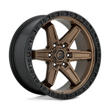 Load image into Gallery viewer, D69920908950 - Fuel Off-Road D699 Kicker 20X9 6X135 1mm Matte Bronze Black Bead Ring - Fuel Off-Road Wheels Canada