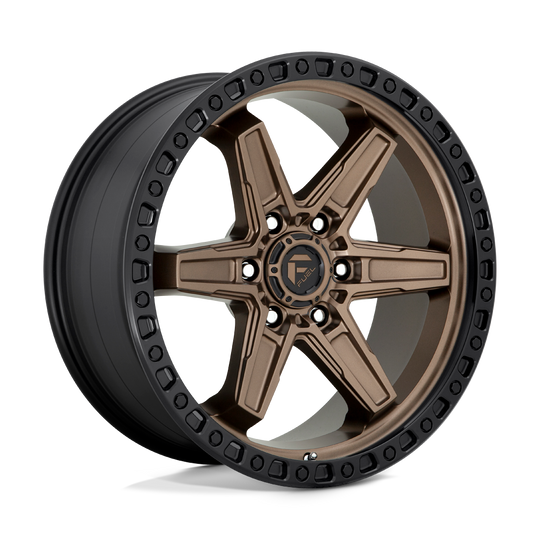 D69920908957 - Fuel Off-Road D699 Kicker 20X9 6X135 20mm Matte Bronze Black Bead Ring - Fuel Off-Road Wheels Canada