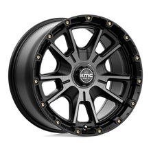 Load image into Gallery viewer, KM10079070418 - KMC KM100 Sync 17X9 6X114.3 / 6X139.7 18mm Satin Black With Gray Tint - KMC Wheels Canada