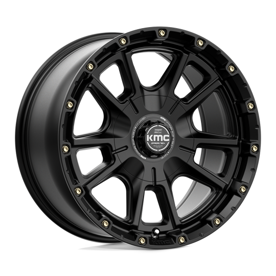 KM10079070718 - KMC KM100 Sync 17X9 6X139.7 / 6X114.3 18mm Satin Black - KMC Wheels Canada